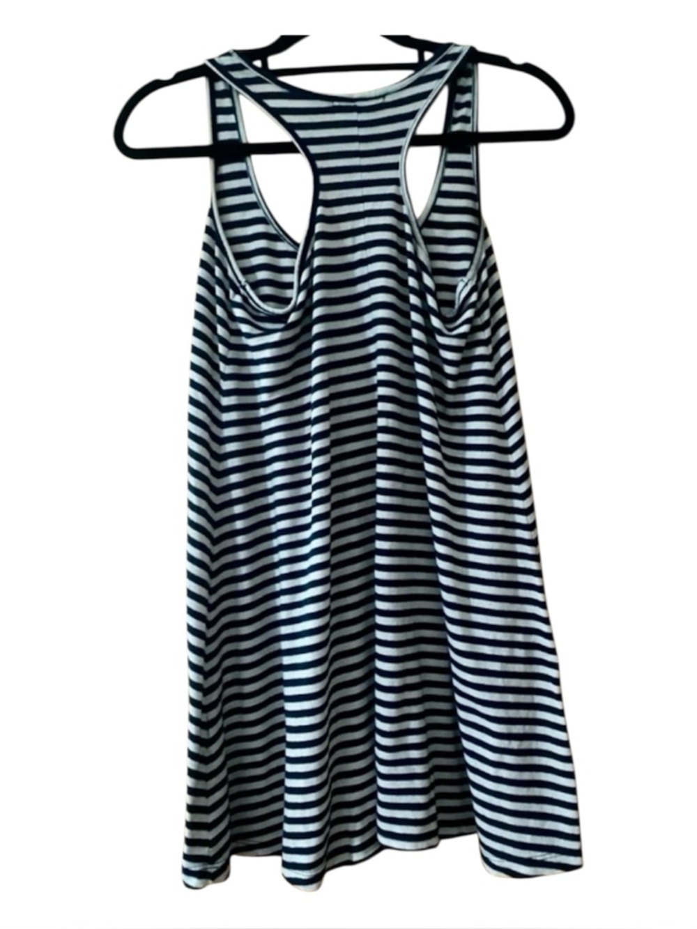 Cotton On Striped Racerback Swing Dress Black White Trapeze Tank Dress Size S - Picture 5 of 8